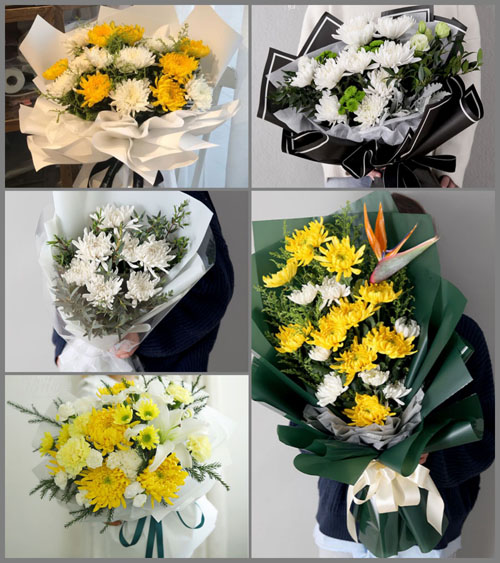广东梅州市丰顺县留隍镇金岗村白事花束代送